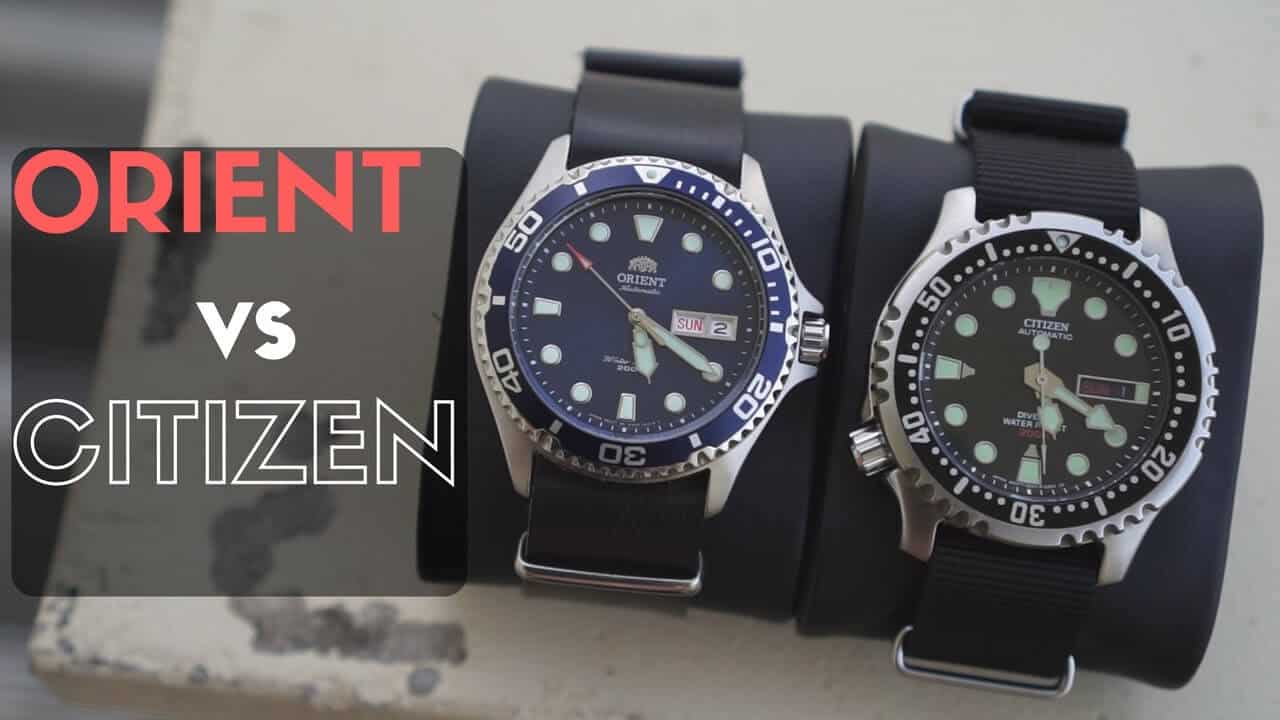 So sánh đồng hồ Orient và Citizen chính hãng