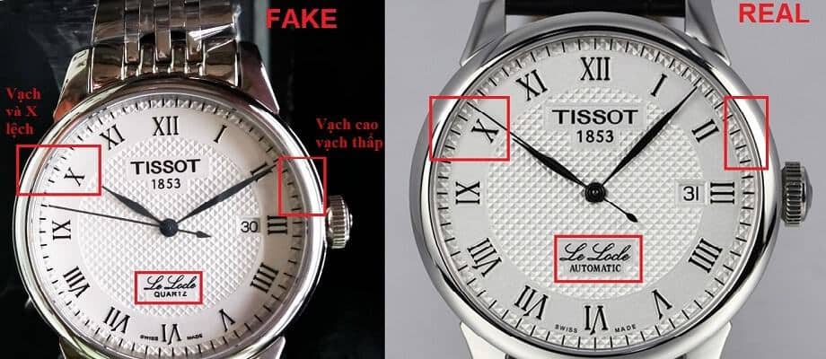 cách phân biệt đồng hồ tissot thật và giả